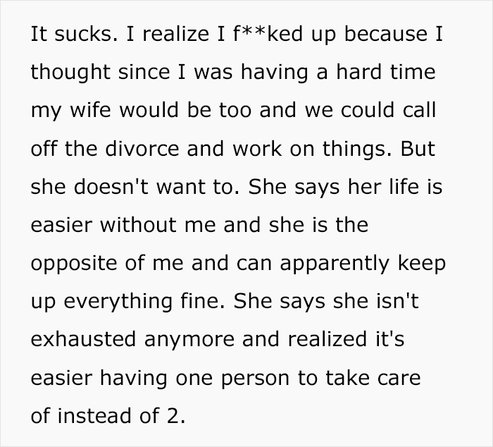 "I Messed Up And I Ruined My Marriage": Husband Is Shocked Wife's Life Is Way Better Without Him "I Messed Up And I Ruined My Marriage": Husband Is Shocked Wife's Life Is Way Better Without Him
