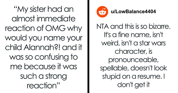 “AITA For Telling My Sister Her Reaction To My Daughter’s Name Was Way Over The Top And Rude?”
