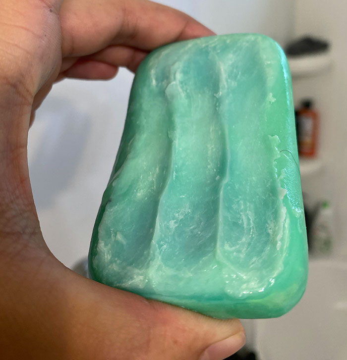 My Husband Scrapes The Soap With His Fingers
