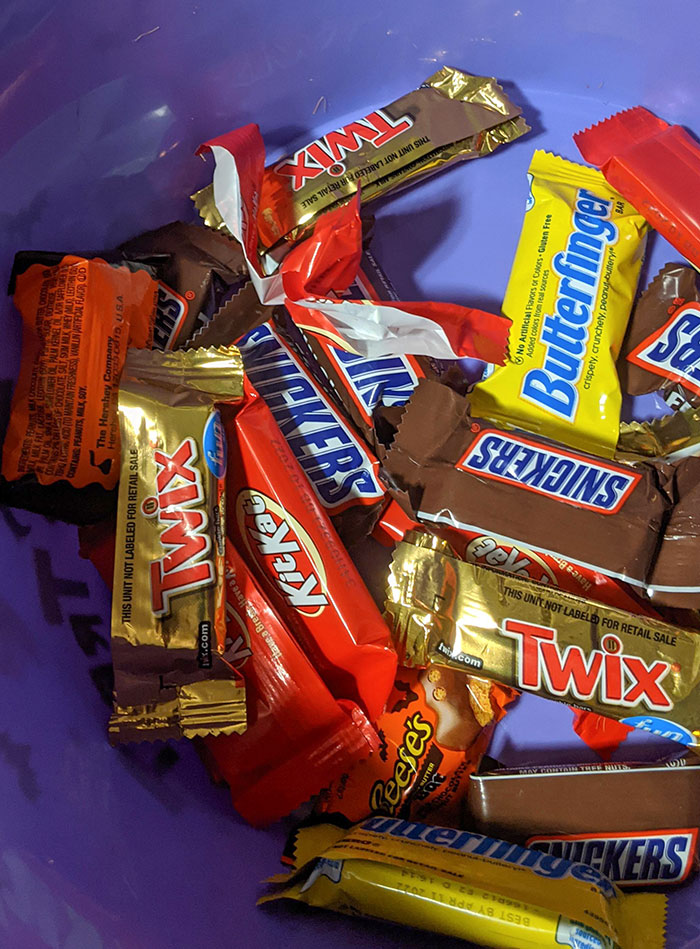 My Wife Leaves The Empty Candy Wrappers In The Bowl Of Candy As She Eats Them