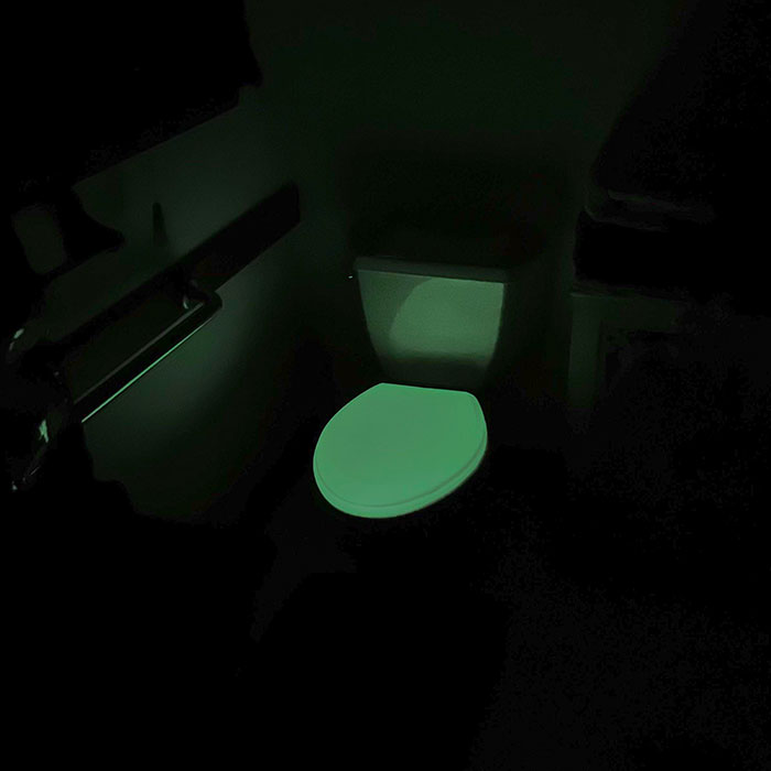 The Airbnb I'm Staying At Has A Glow-In-The-Dark Toilet Seat