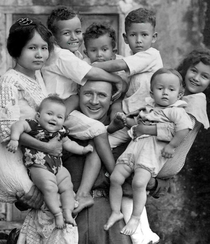A Filipino-American Family Posing For A Family Portrait, Philippines, 1912