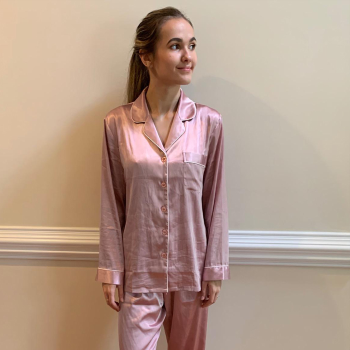 These Silk Satin Pajamas Are What Bougie Dreams Are Made Of