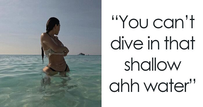 “The Dive Has Me Crying”: Fans Troll Kim Kardashian Over Photo Of Her Diving In Shallow Water