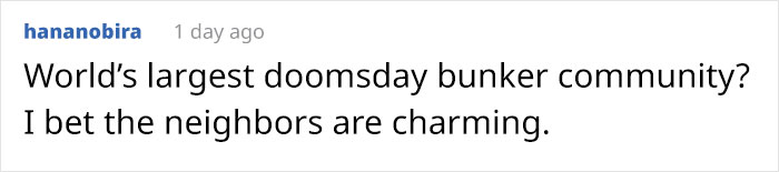 Internet Can’t Get Over Property In “World’s Largest Doomsday Bunker Community” For Under $70K Internet Can’t Get Over Property In “World’s Largest Doomsday Bunker Community” For Under $70K