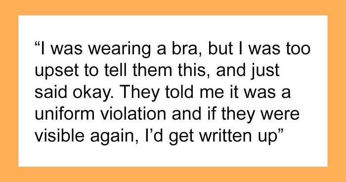 Woman Feels She Is Being Targeted At Work For Being Disabled When Manager Makes Fuss About Her Bra