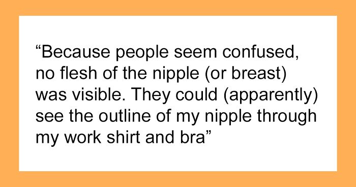 Woman Feels She Is Being Targeted At Work For Being Disabled When Manager Makes Fuss About Her Bra