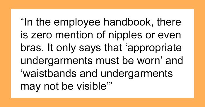 Woman Feels She Is Being Targeted At Work For Being Disabled When Manager Makes Fuss About Her Bra