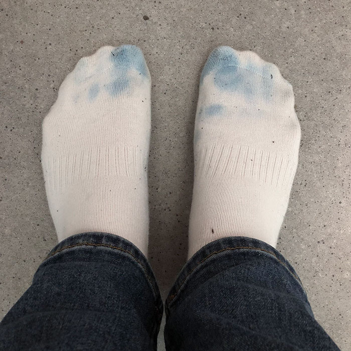 This Is What Wearing Cheap “Blue Swede Shoes” In The Rain Gets You