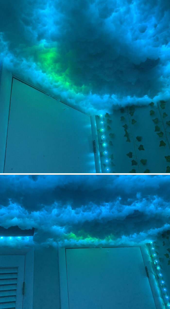 After Finishing My DIY LED Cloud Lights, Part Of The Strip Just Happens To Change To A Different Color