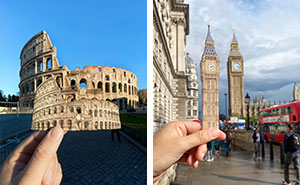 50 Pics Of Iconic Landmarks’ Illustrations Side By Side With Their Their Real-World Matches