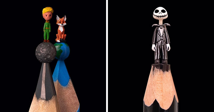 65 New Sculptures Of Famous Characters, And Other Things Made Out Of Penicil’s Lead By Salavat Fidai