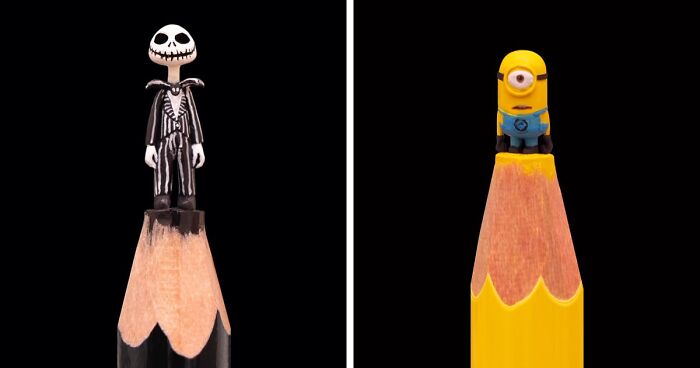 65 New Sculptures Of Famous Characters, And Other Things Made Out Of Penicil’s Lead By Salavat Fidai