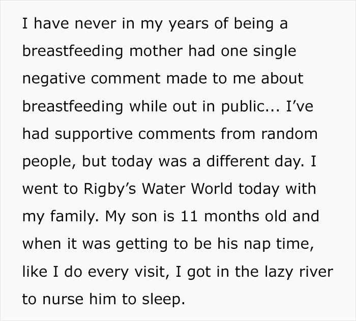 A Water Park Bans Mom From Breastfeeding In Water, Her Rant Goes Viral Online Causing Backlash A Water Park Bans Mom From Breastfeeding In Water, Her Rant Goes Viral Online Causing Backlash