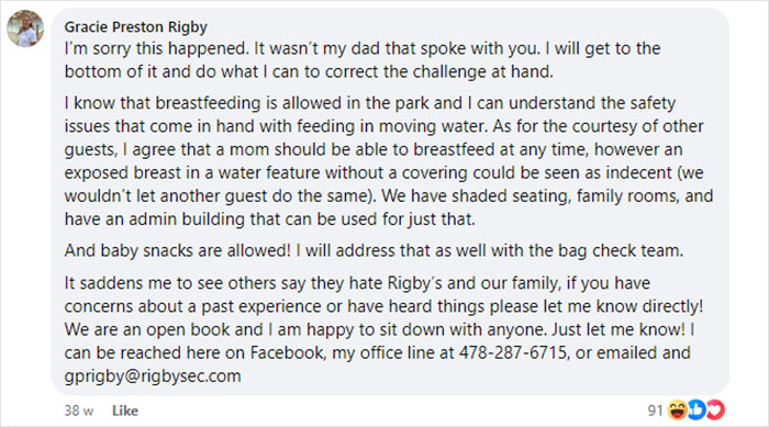 A Water Park Bans Mom From Breastfeeding In Water, Her Rant Goes Viral Online Causing Backlash A Water Park Bans Mom From Breastfeeding In Water, Her Rant Goes Viral Online Causing Backlash