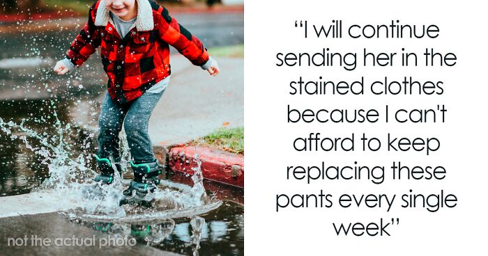 Mom Defends Decision To Send Kid To School In Clean But Stained Clothing, Splits The Internet