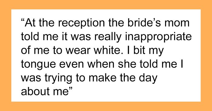 Mom Wears White To Son’s Wedding, People Call Her Out