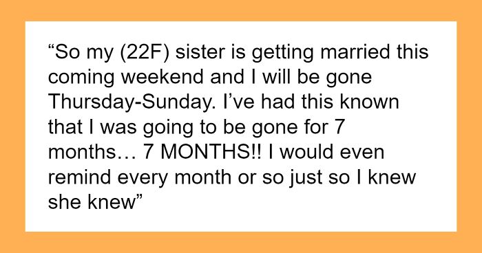 “Suck It Up”: Nanny Confronts Mom After Being Forced To Miss Sister’s Wedding