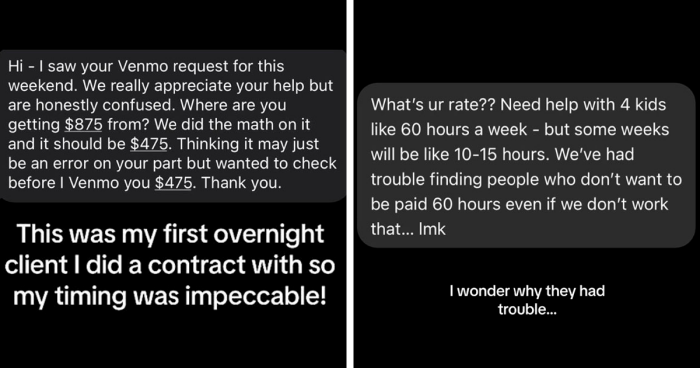 Nanny Shares The Worst Texts From Entitled Parents, Goes Viral