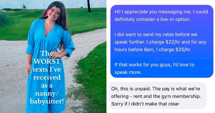 “Oh, This Is Unpaid”: Nanny Shares The Worst Messages She Has Gotten From Prospective Clients