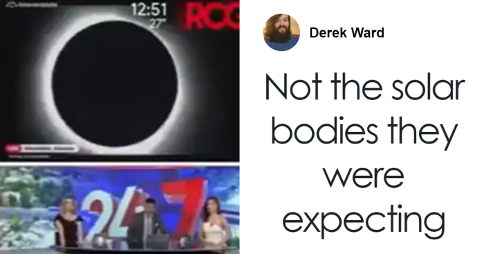 Mexican TV Accidentally Shows Man’s Crown Jewels While Covering The 2024 Eclipse