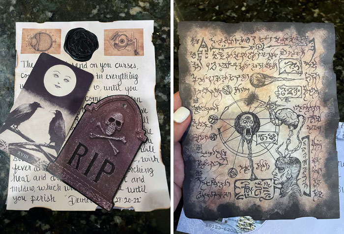 I Got A Creepy Letter In The Mail. Anyone Know Where This Letter Might Have Come From? What Does The Card With The Moon And Crows Mean?
