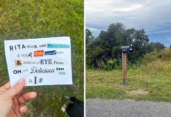 My Sister Found A Lone Mailbox That Randomly Appeared In A Park She Frequents. This Message Was Inside Of It