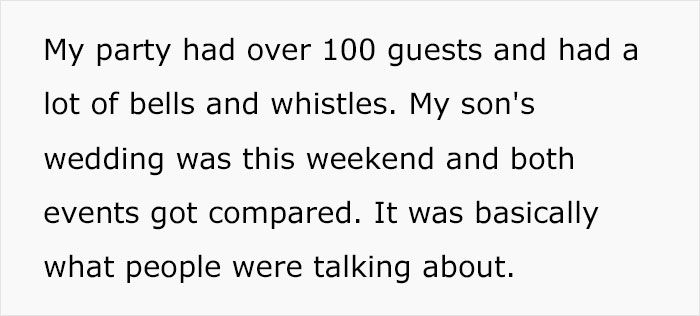Mom Warns Son Her Birthday Party Is Going To Upstage His Wedding But He Doesn't Care, Regrets It Mom Warns Son Her Birthday Party Is Going To Upstage His Wedding But He Doesn't Care, Regrets It