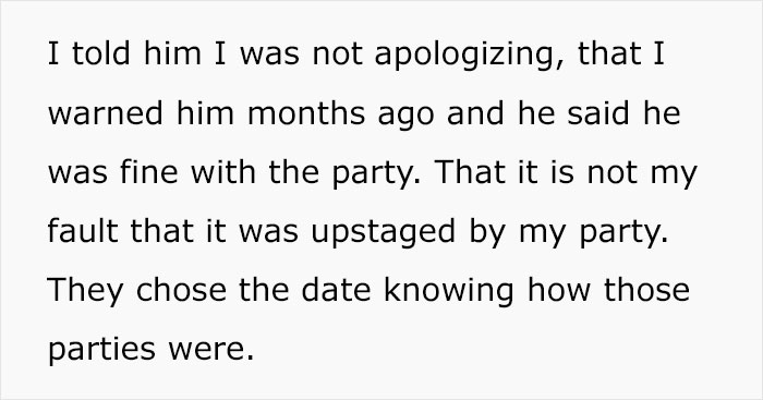 Mom Warns Son Her Birthday Party Is Going To Upstage His Wedding But He Doesn't Care, Regrets It Mom Warns Son Her Birthday Party Is Going To Upstage His Wedding But He Doesn't Care, Regrets It