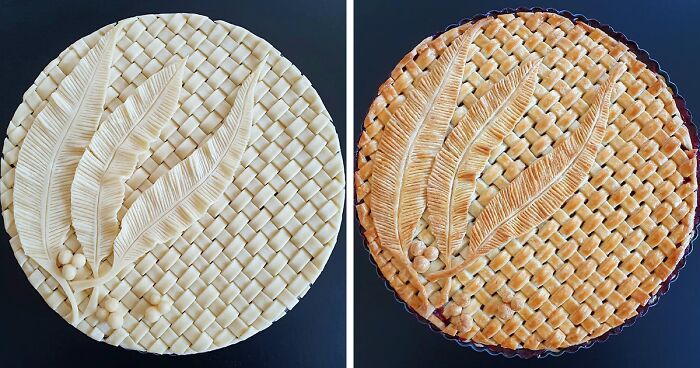 German Baker Shows Before & After Pics Of Pie Crust Designs That Look Too Good To Eat (30 New Pics)