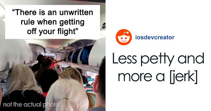 Man Hates ‘Line Cutters’ When Deboarding A Plane, Decides To Teach Them A Lesson