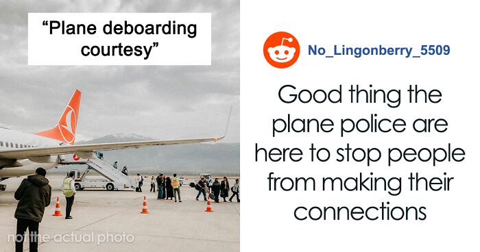 “An Unwritten Rule”: Man Makes It His Mission To Impede Rude Passengers Disembarking The Plane