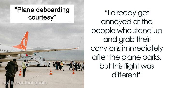 Man Hates ‘Line Cutters’ When Deboarding A Plane, Decides To Teach Them A Lesson