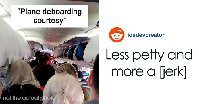 “An Unwritten Rule”: Man Makes It His Mission To Impede Rude Passengers Disembarking The Plane