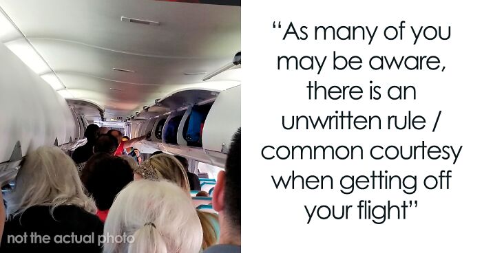 Man Hates ‘Line Cutters’ When Deboarding A Plane, Decides To Teach Them A Lesson