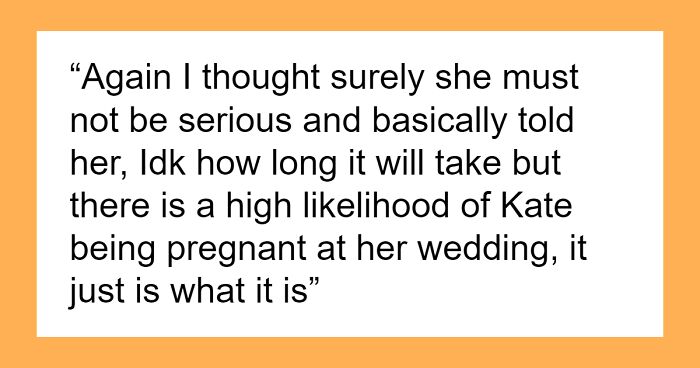 Brother Is Told His Wife Can’t Be Pregnant Before Sister’s Wedding, Internet Calls Her Bridezilla