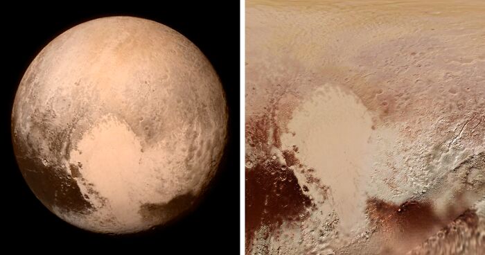 A Planetary Body Likely Crashed Into Pluto Long Ago At An Angle, Thus Creating A Huge Heart