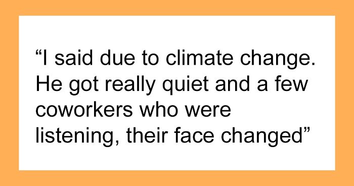 A Canadian Gets Sent To HR At An American Job For Believing Climate Change Is Real
