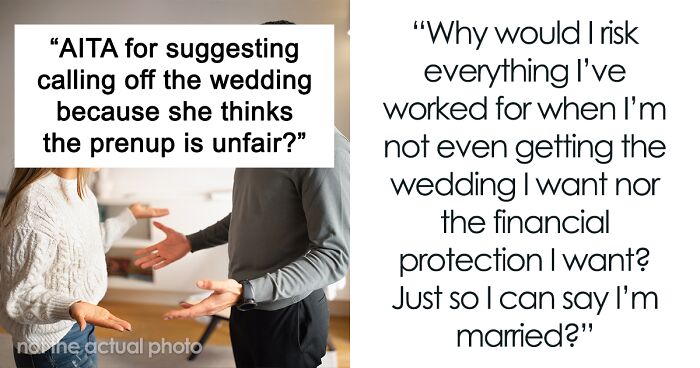Man Refuses To Marry Pregnant GF Unless She Agrees To A Prenup, Halts Wedding