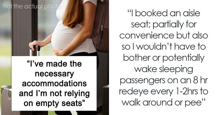 Pregnant Woman Refuses To Give Up Plane Seat For Family, So They Make Her Flight Miserable