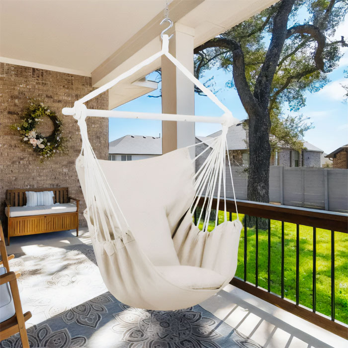 Unwind In Elevated Comfort With The Large Hammock Chair Swing