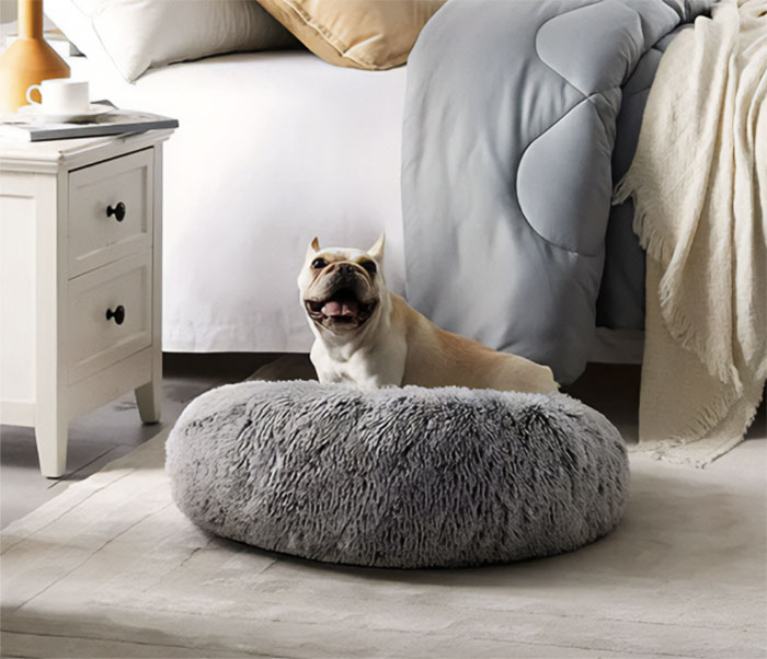 Immerse Your Pooch In Luxury With The Opulent Calming Donut Dog Bed