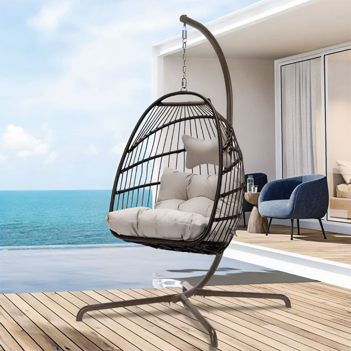 Transform Your Space With The Exquisite Hanging Egg Chair With Stand: Your Signature Piece For Elevated Comfort