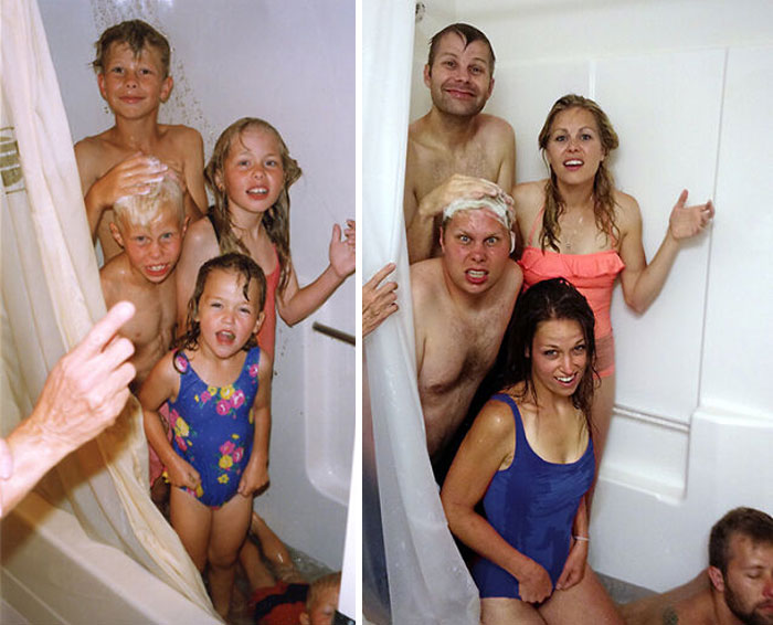 The Family That Showers Together, Stays Together. 1993 vs. 2015