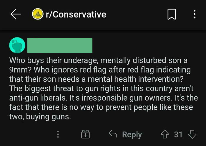 Conservative Accidentally Works Out Why "Ant-Gun Liberals" Want Gun Control
