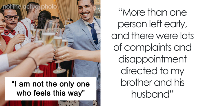 “He Was Tacky And Rude”: Sister Freaks At Brother’s Alcohol-Free Wedding