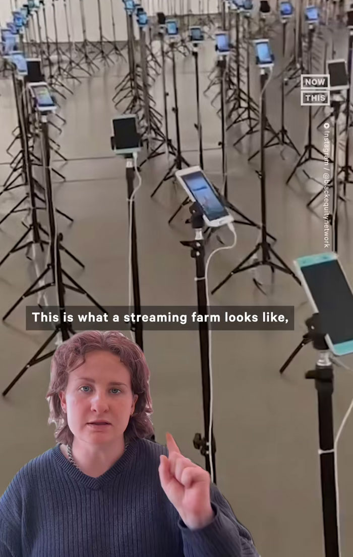 Woman Attempts To Explain How Streaming Farms Work, Goes Viral With 4.1M Views On TikTok