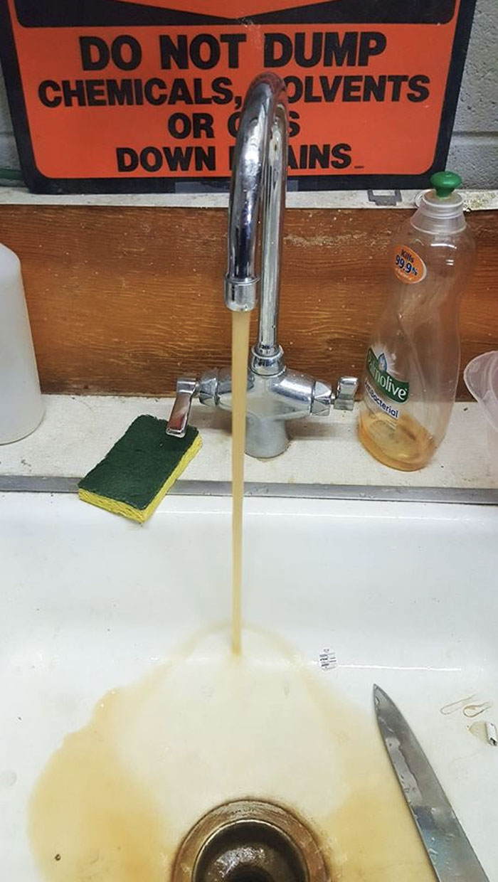 The Faucet At My Job Now Serves Rust Flavored Gatorade