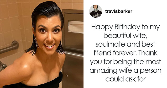Travis Barker Wraps Up Birthday Tribute To Kourtney Kardashian With Photo Of Her On The Toilet