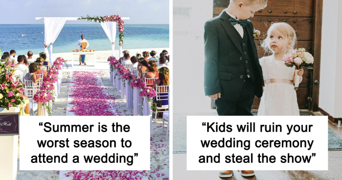 “What Is Your Unpopular Wedding Opinion?” (30 Answers)
